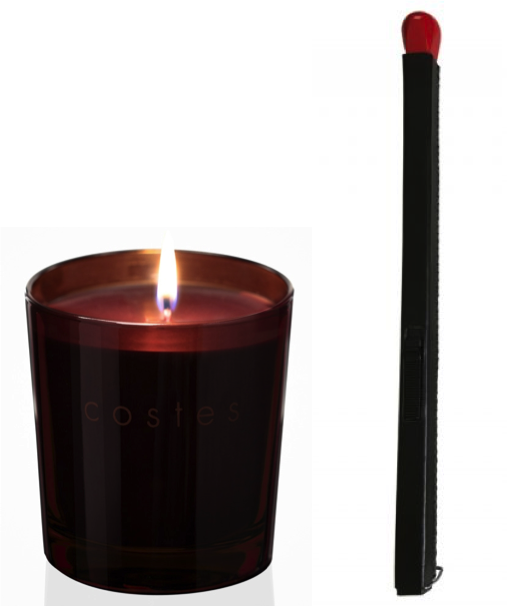 Costes Candle And Match-shaped Leather Lighter Set - Advent Candle (507x607), Png Download