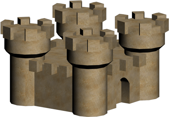 Sandcastle - Wood (640x480), Png Download