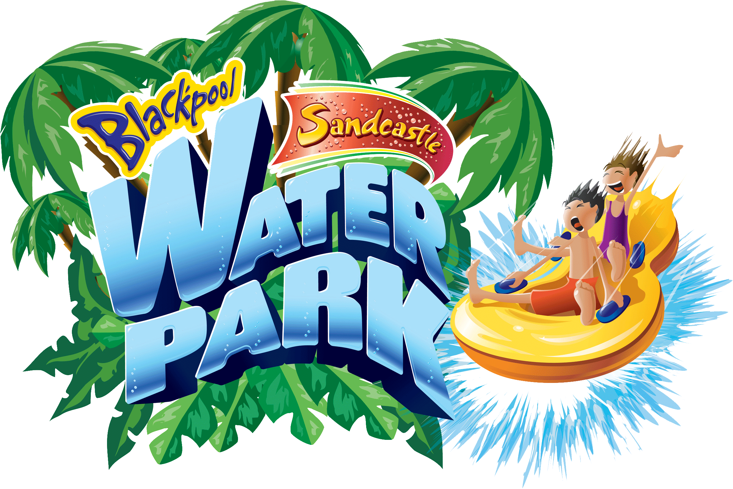Sandcastle Waterpark - Blackpool Sandcastle Waterpark Logo (2362x1590), Png Download