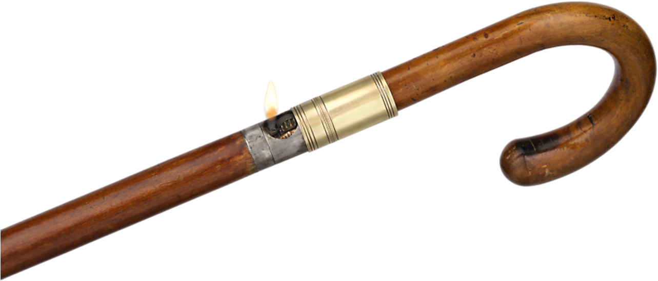 Lighter System Cane - Cane Lighter (1351x1080), Png Download