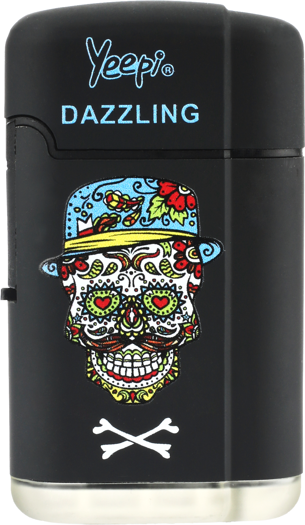 Yeepi Dazzling Double Flame Windproof Lighter Black - Drink (2000x2000), Png Download