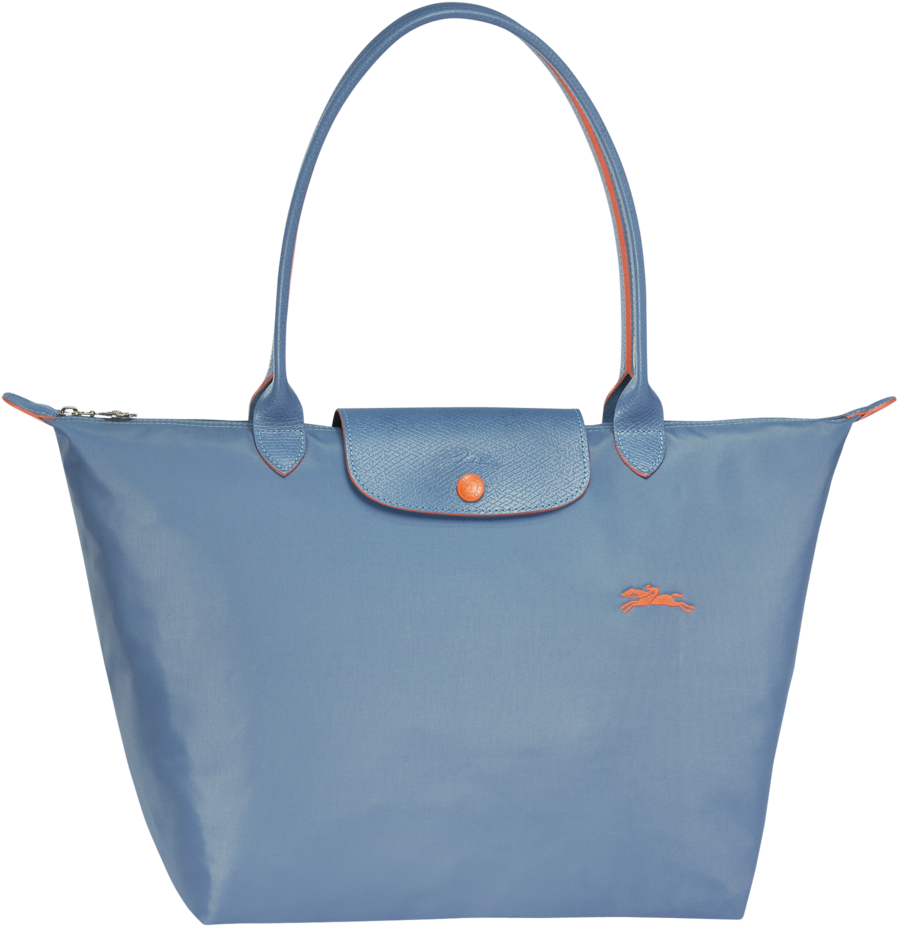 Longchamp Blue Leather Bag (1000x1000), Png Download