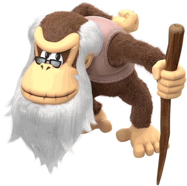 Cranky Kong - Cranky Kong Tropical Freeze (800x779), Png Download