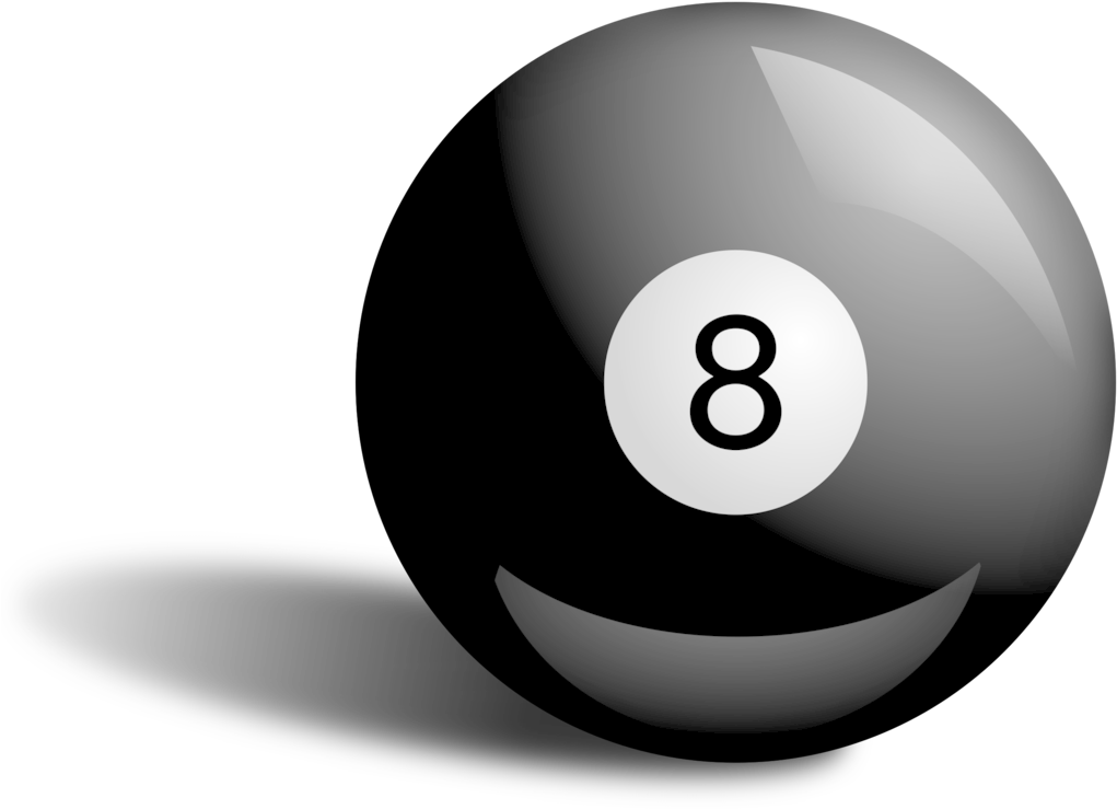 Billiard Balls Eight-ball Billiards Pool - 8 Ball Vector (1023x750), Png Download