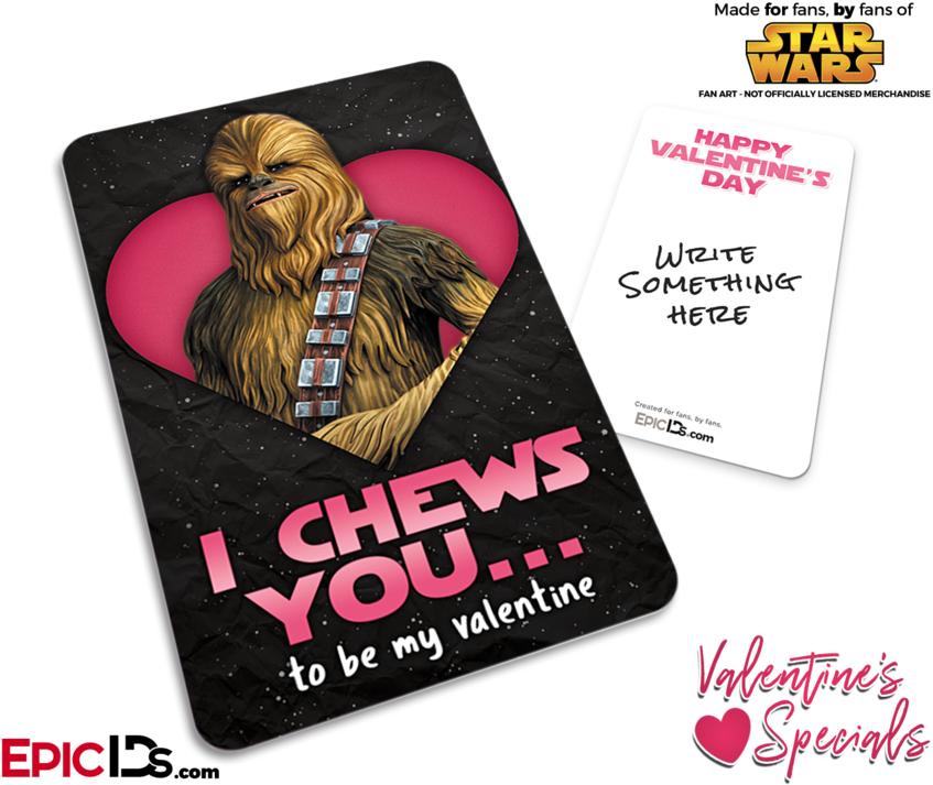 Pocket Sized Premium Valentines Day Star Wars 'light - Star Wars (900x750), Png Download