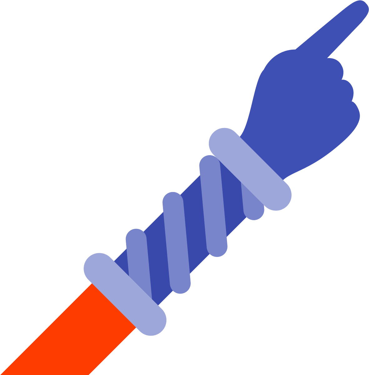 There Is A Hand And A Sleeve That Stops Between The - Illustration (1600x1600), Png Download
