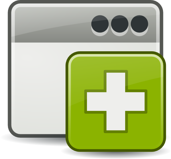 How To Set Use Add Window Svg Vector (600x558), Png Download