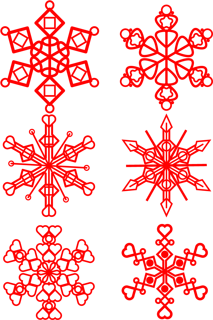 New Year Paper Cut Style Window Grille Snowflake Png - Printable Frozen Snowflakes (1024x1370), Png Download