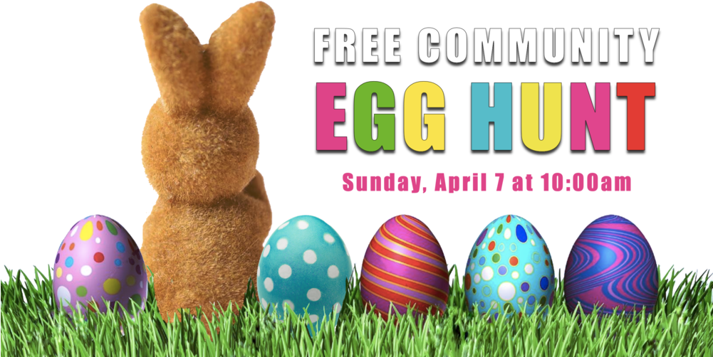 Easter Egg Hunt Graphic April 7 10am E - Easter (1000x563), Png Download