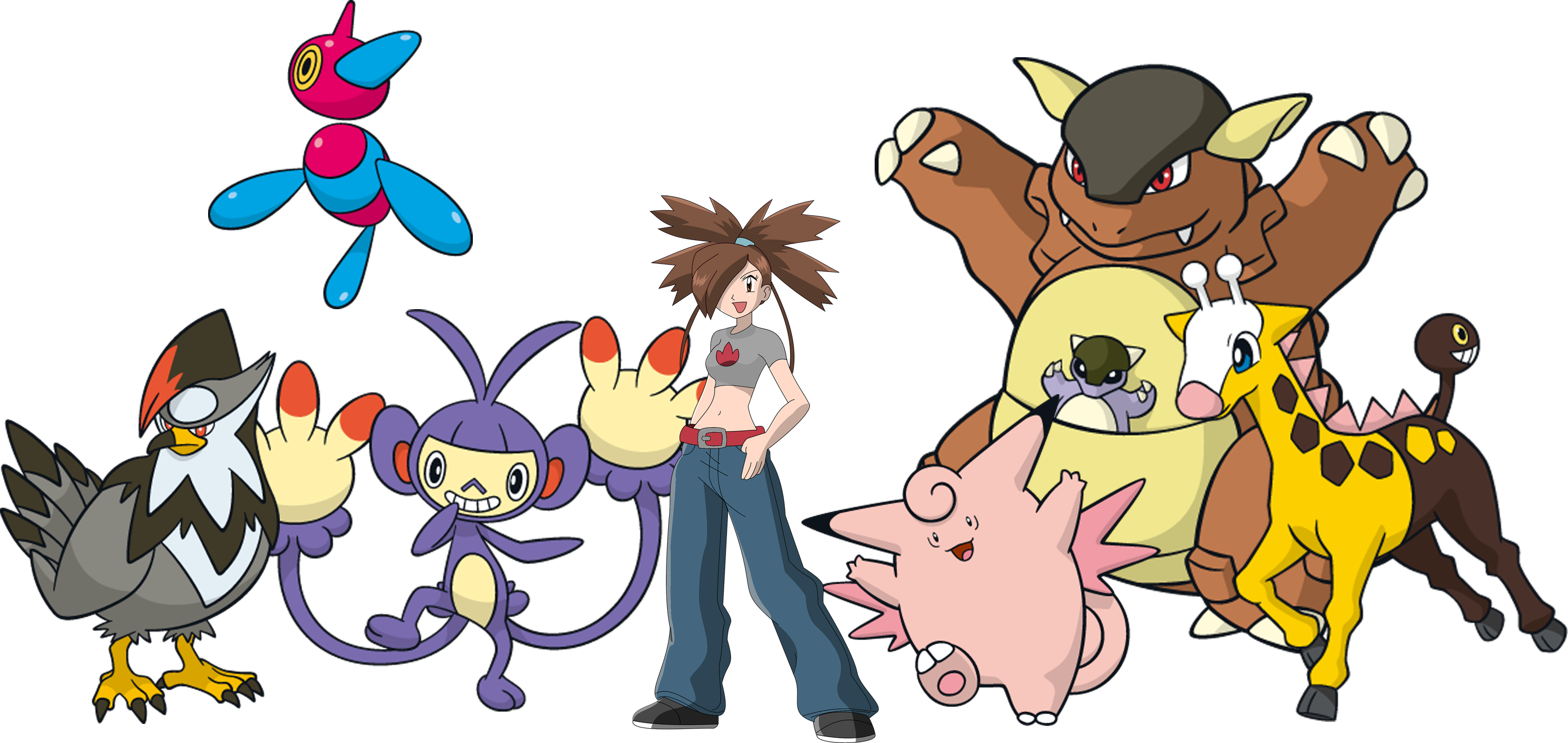 Normal Type Master - Kangaskhan Dream World (3044x1442), Png Download