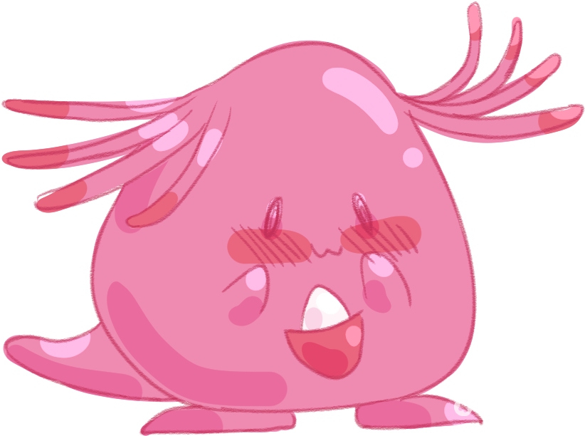 A Chansey Is Blushing And Cute - Cartoon (841x631), Png Download