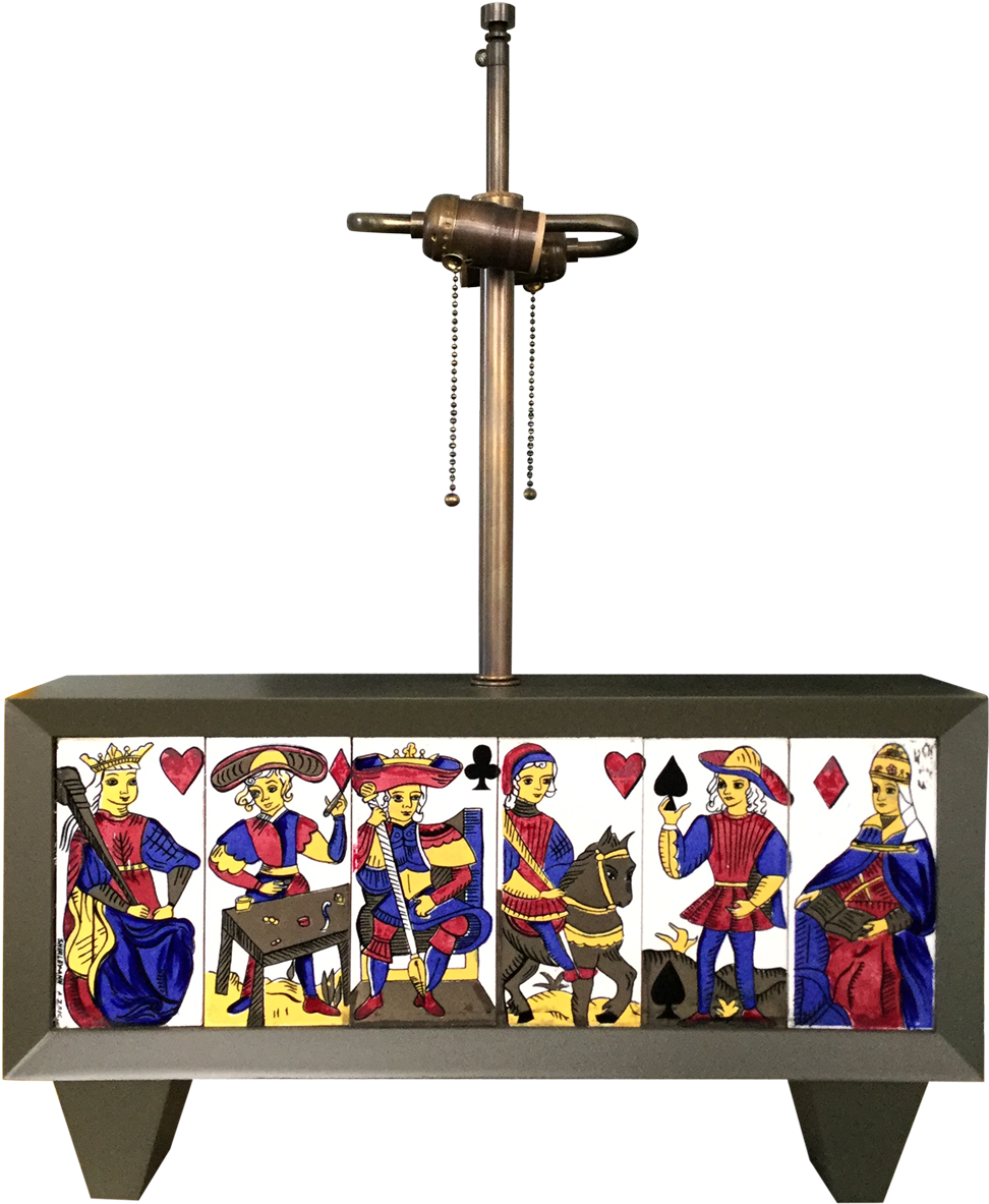 Featuring A Framed Ceramic Playing Cards Faã§ade, This - Cartoon (1200x1200), Png Download