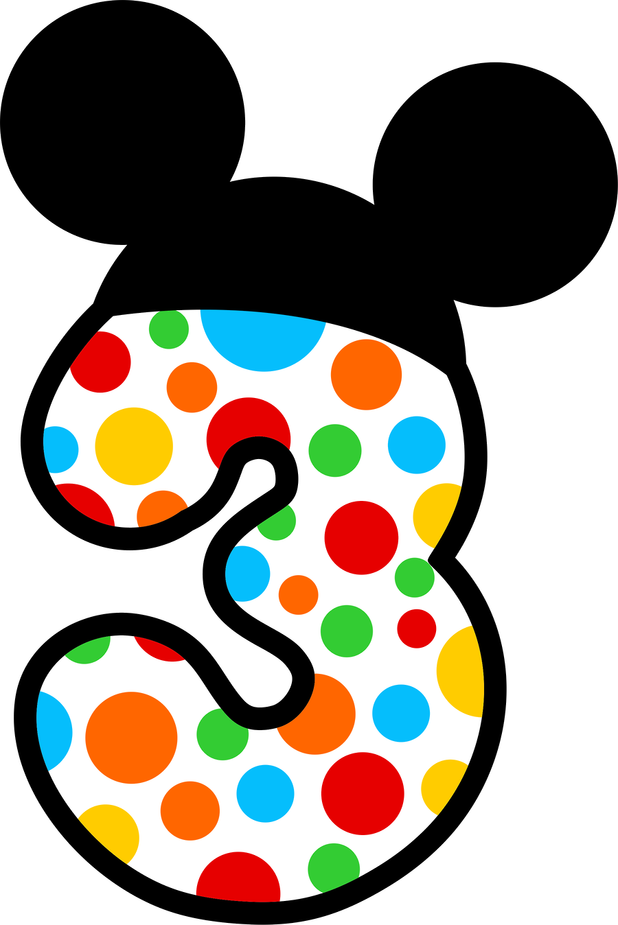 Mickey E Minnie - Mickey Mouse Number 5 Clipart (900x1348), Png Download