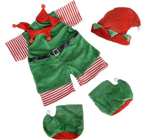 Christmas Elf Hat And Boots - Outfit De Duende Navideño (520x600), Png Download