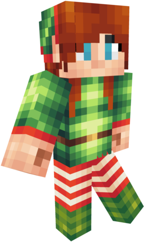 Here Is The Skin - Minecraft Skins Christmas Elf (640x640), Png Download