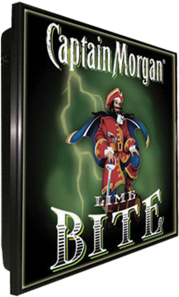Captain Morgan Light Box Sign - Green Lantern (1024x1024), Png Download