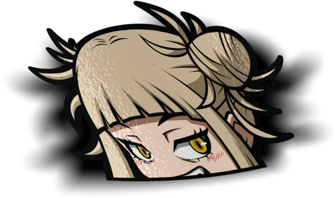 Himiko Toga Peeker Sticker - Toga Peeker (1280x1280), Png Download