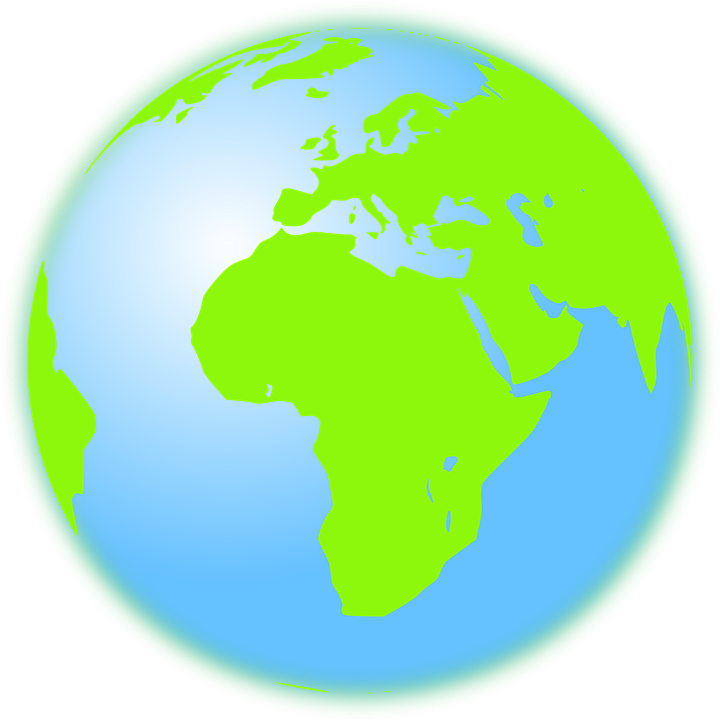 Africa Continent On Globe (720x720), Png Download