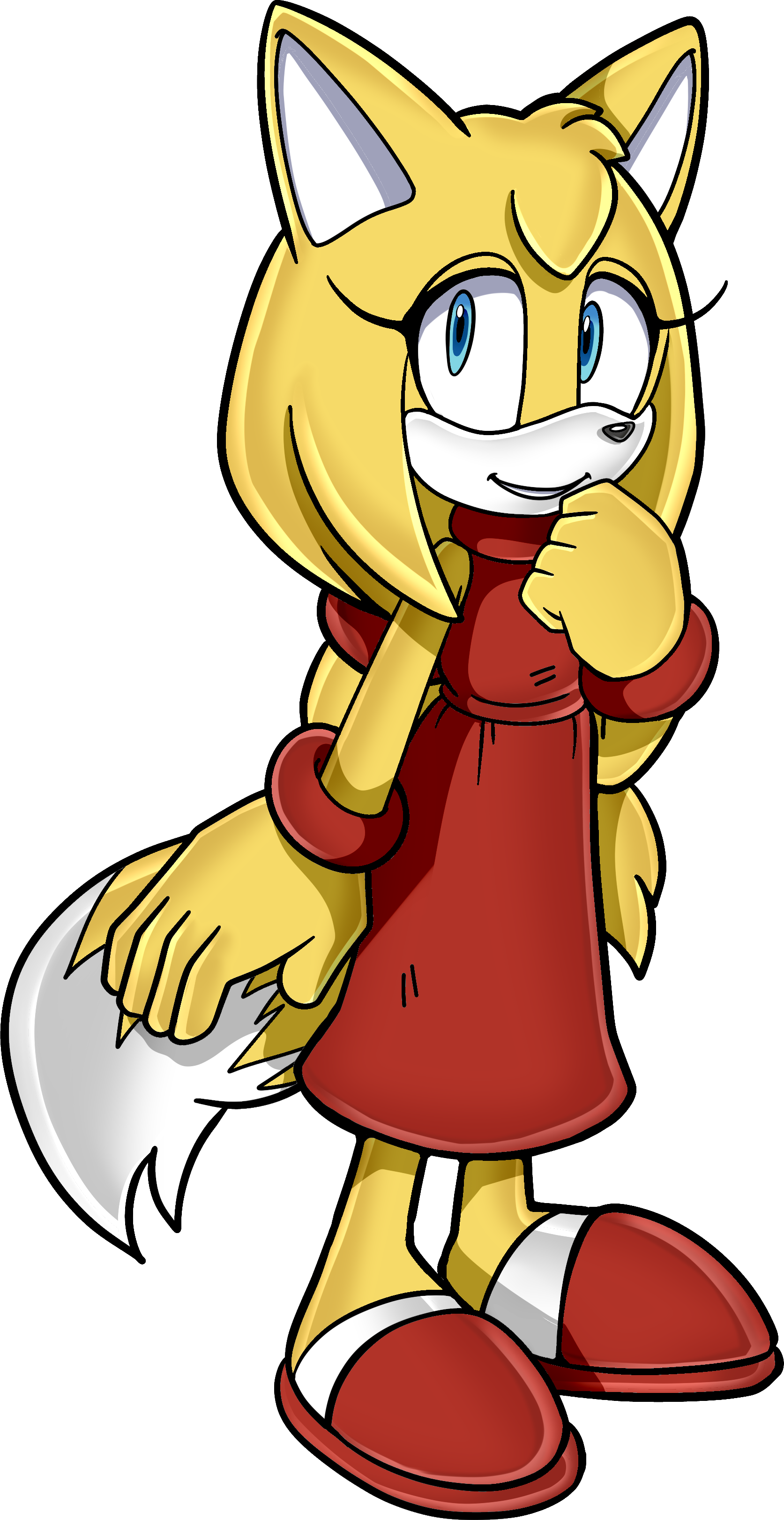 Root « Older Sonic Boom - Sonic Zooey The Fox (1673x3242), Png Download