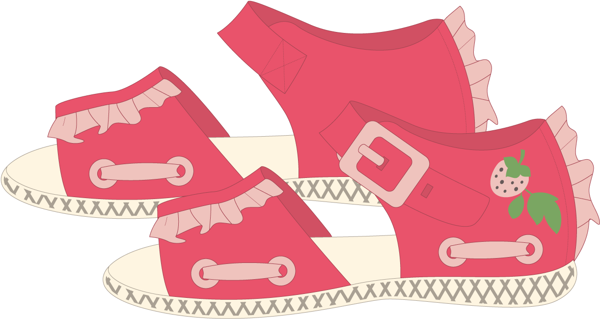 Jpg Freeuse Stock Sandals Clipart Girl Sandal - Crocodile (1500x1501), Png Download
