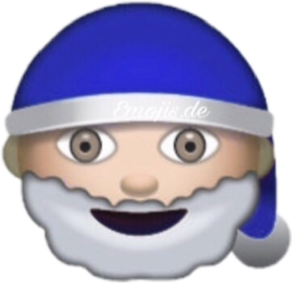 Emojis Sticker - Father Christmas Emoji (1024x992), Png Download