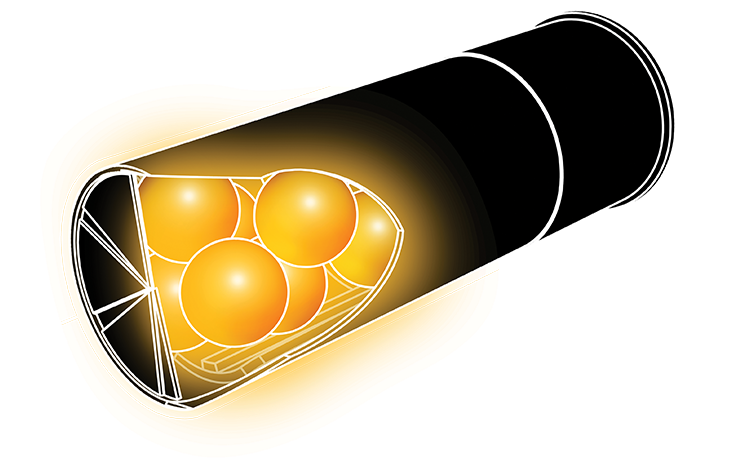 Engineered Buckshot Wad - Circle (884x581), Png Download