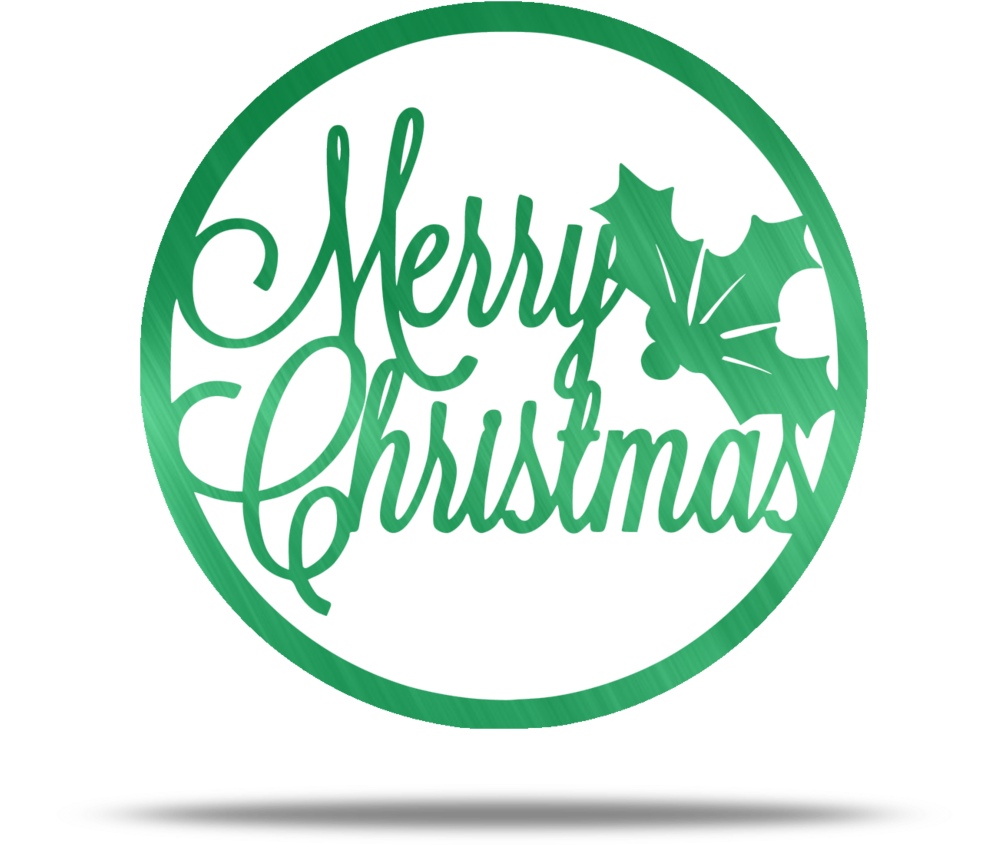 Merry Christmas Circle Steel Wall Sign - Rotary International (1024x1024), Png Download