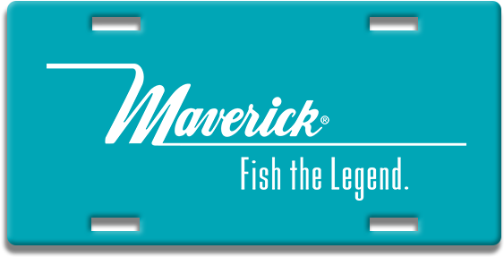 Maverick Aluminum License Plate - Sign (600x800), Png Download