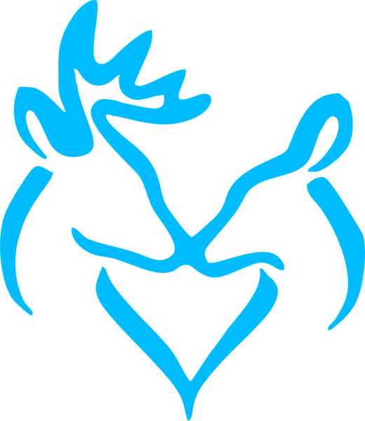 Snuggling Buck Doe Vinyl Deer Silhouette Printable, - Buck And Doe Clipart (520x600), Png Download