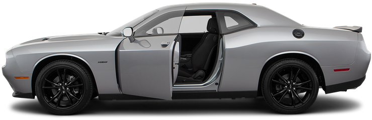 Driver's Side Profile With Drivers Side Door Open - Dodge Challenger (800x400), Png Download