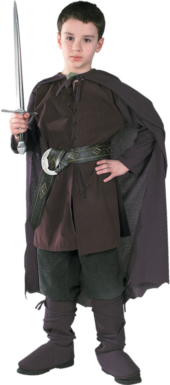 Lord Of The Rings Child Aragorn Costume - Medieval Diy Boys Costume (500x793), Png Download