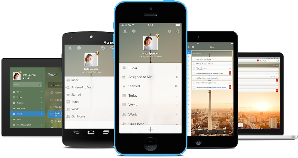 All-platforms - Microsoft Wunderlist (1016x539), Png Download