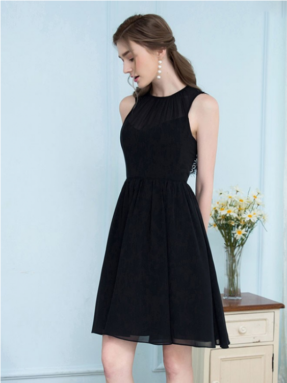 Lace Black Prom Dress, Prom Dress Black, A-line Prom - Little Black Dress (750x750), Png Download