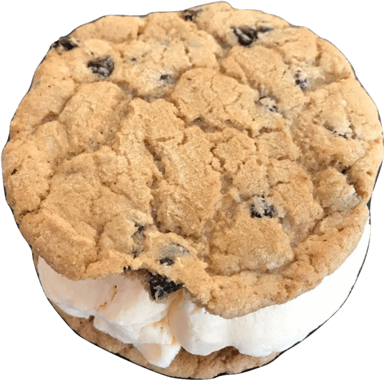 The Classic Ice Cream Cookie Sandwich From Sweets And - Sandwich Cookies (606x600), Png Download