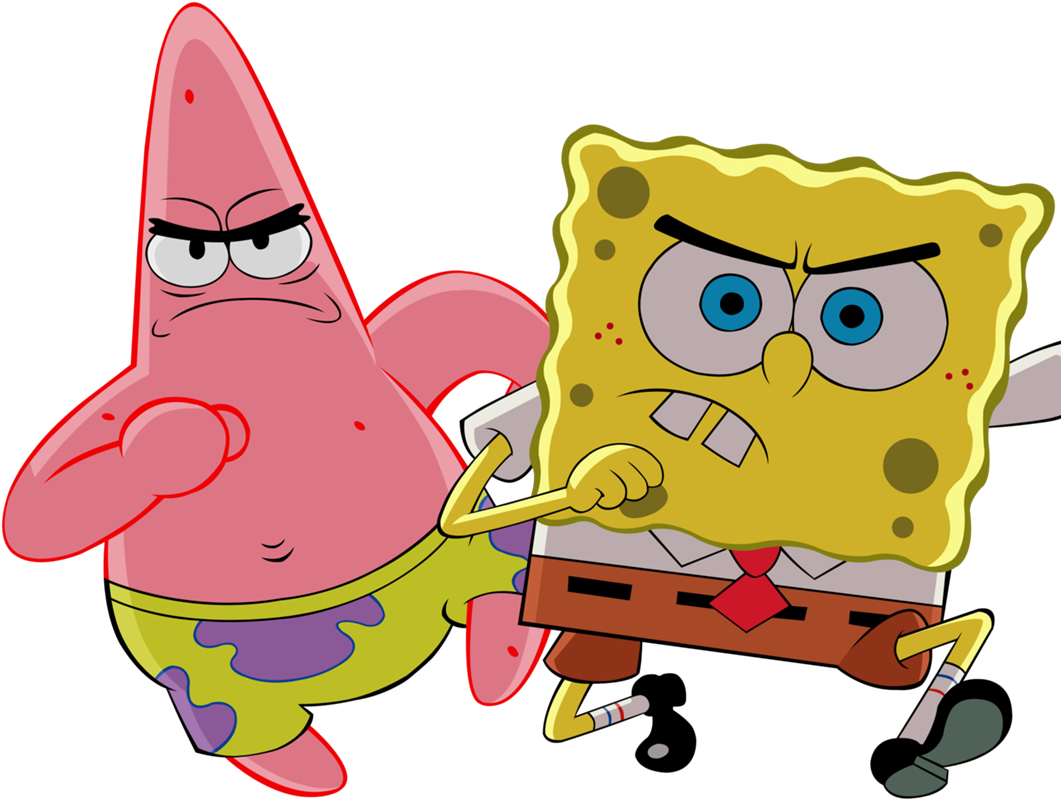Spongebob In Real Life Is Very Kind-hearted And Innocent, - Spongebob And Patrick Friends (1110x925), Png Download