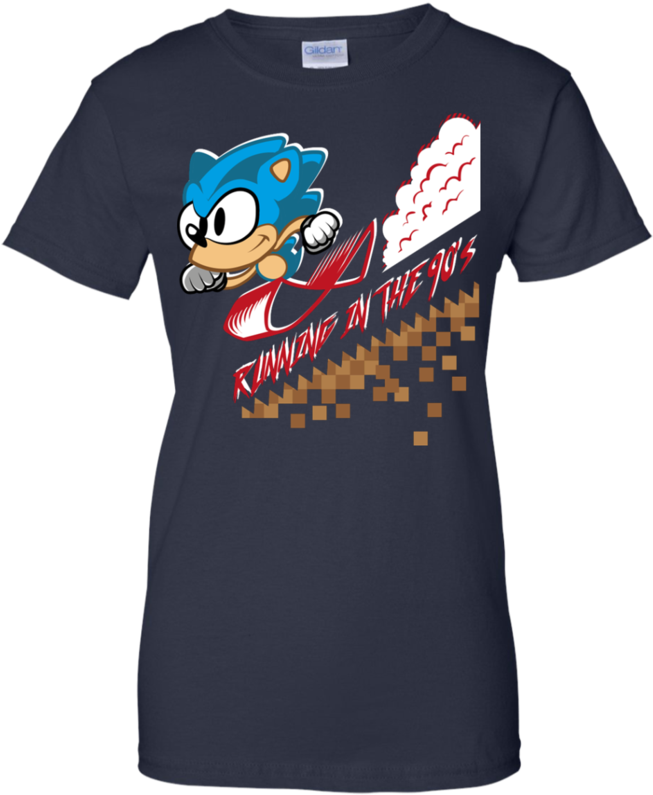 Running In The 90s Sonic T Shirt & Hoodie - T-shirt (800x800), Png Download
