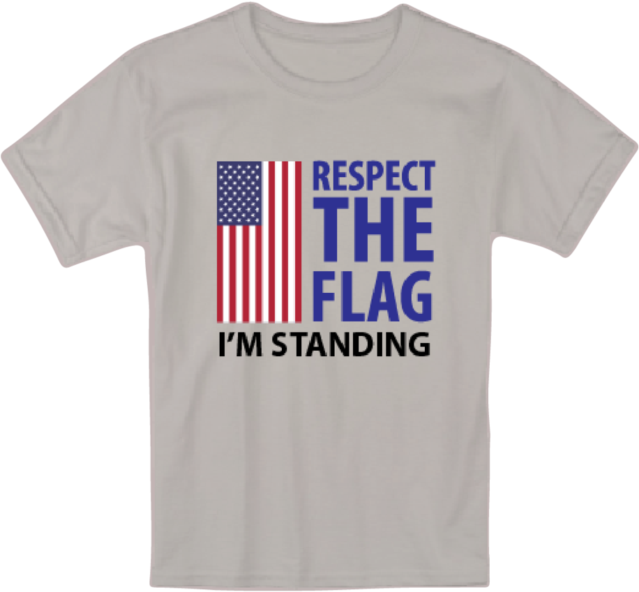 Respect The Flag Cotton T-shirt - Movistar (1024x961), Png Download