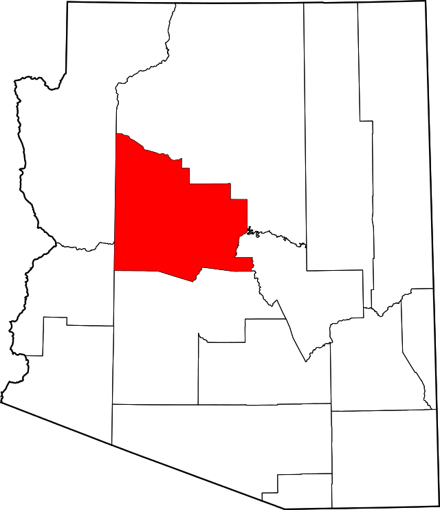 Yavapai County - Yavapai County, Arizona (640x742), Png Download