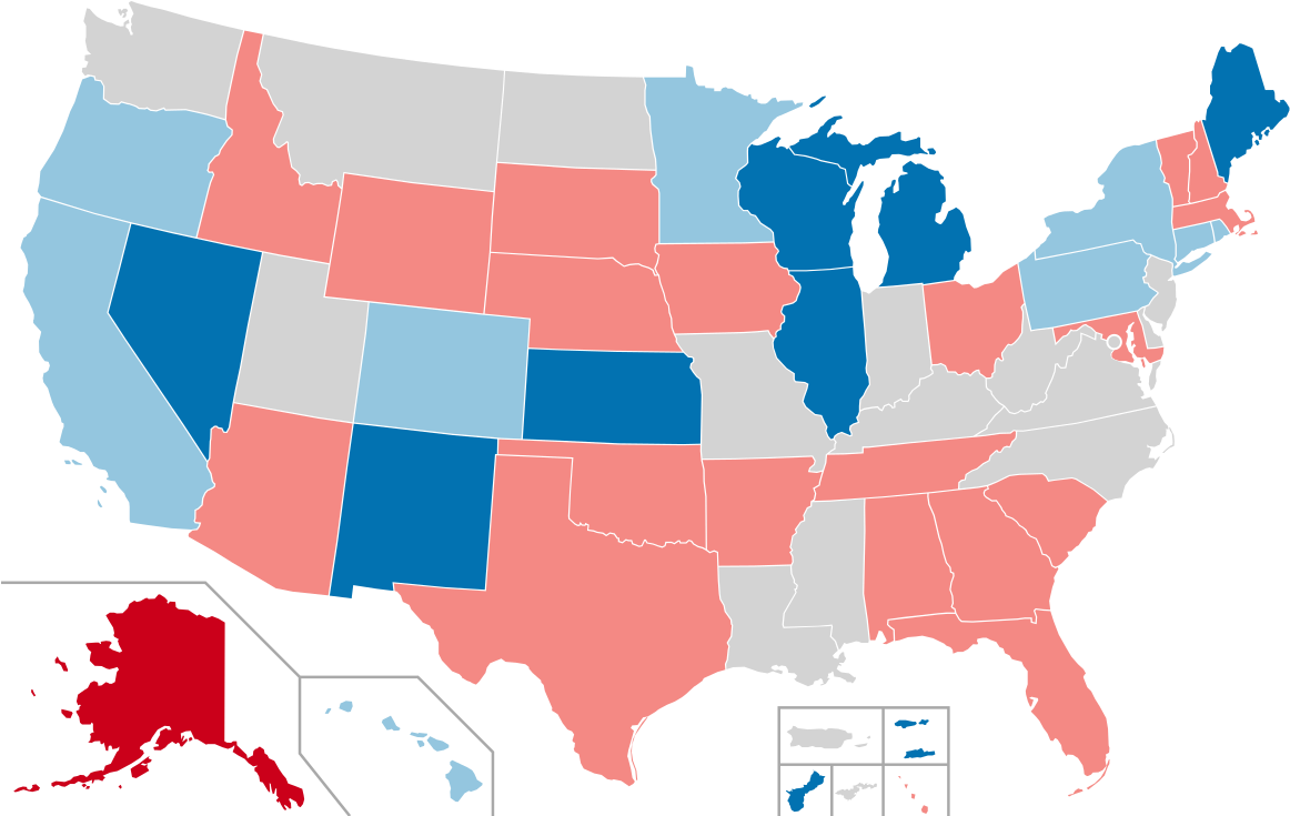 2010 United States House Of Representatives Elections - Secretary Of State Map (1200x742), Png Download