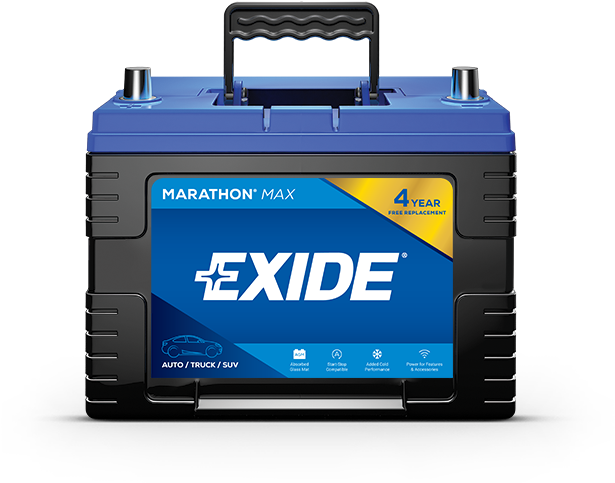 Marathon Max's Lasting Energy Protects Against Battery - Exide Batteries (650x650), Png Download