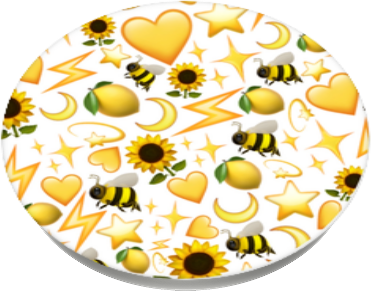 Yellow Emoji, Popsockets - Bun (989x1000), Png Download