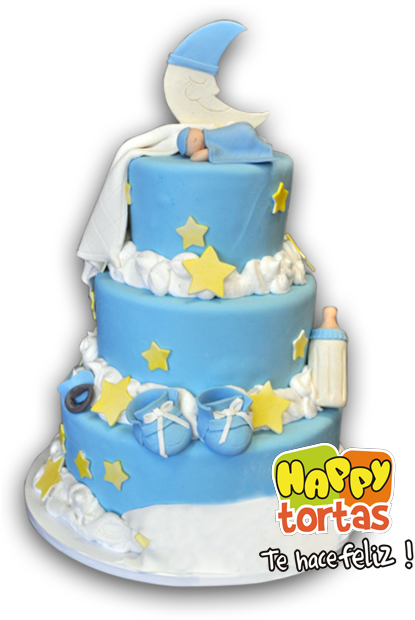 P1-10 Baby Shower Luna - Twinkle Twinkle Little Star With Bear Baby Shower Cakes (480x640), Png Download