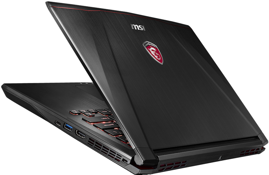 Msi Gs43 Vr 14-inch Laptop Back - Laptop (899x611), Png Download