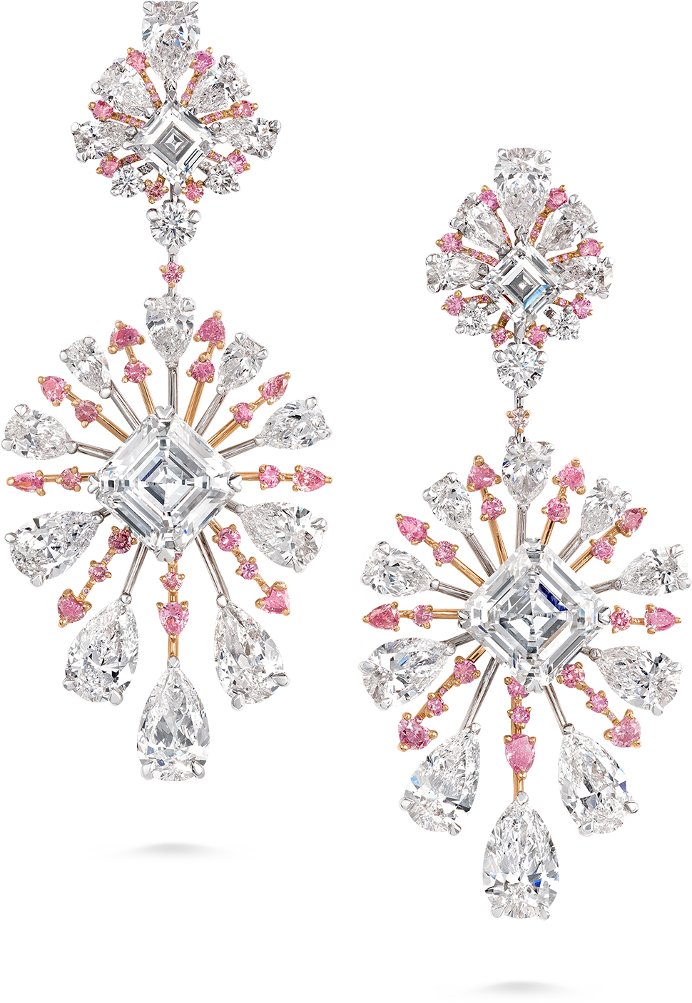 Radiance Pink Diamond Earrings 09 01 - Earrings (1500x1500), Png Download