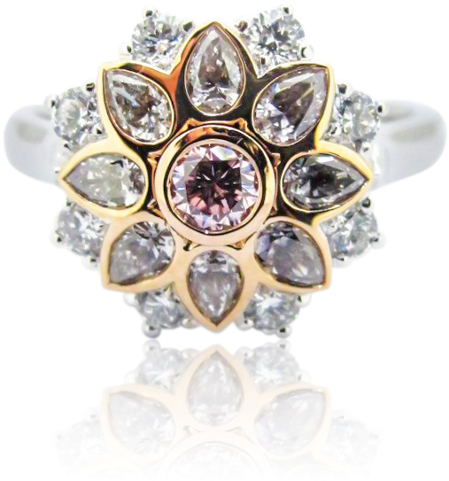 Pink Diamond Ring - Diamond (1068x1068), Png Download