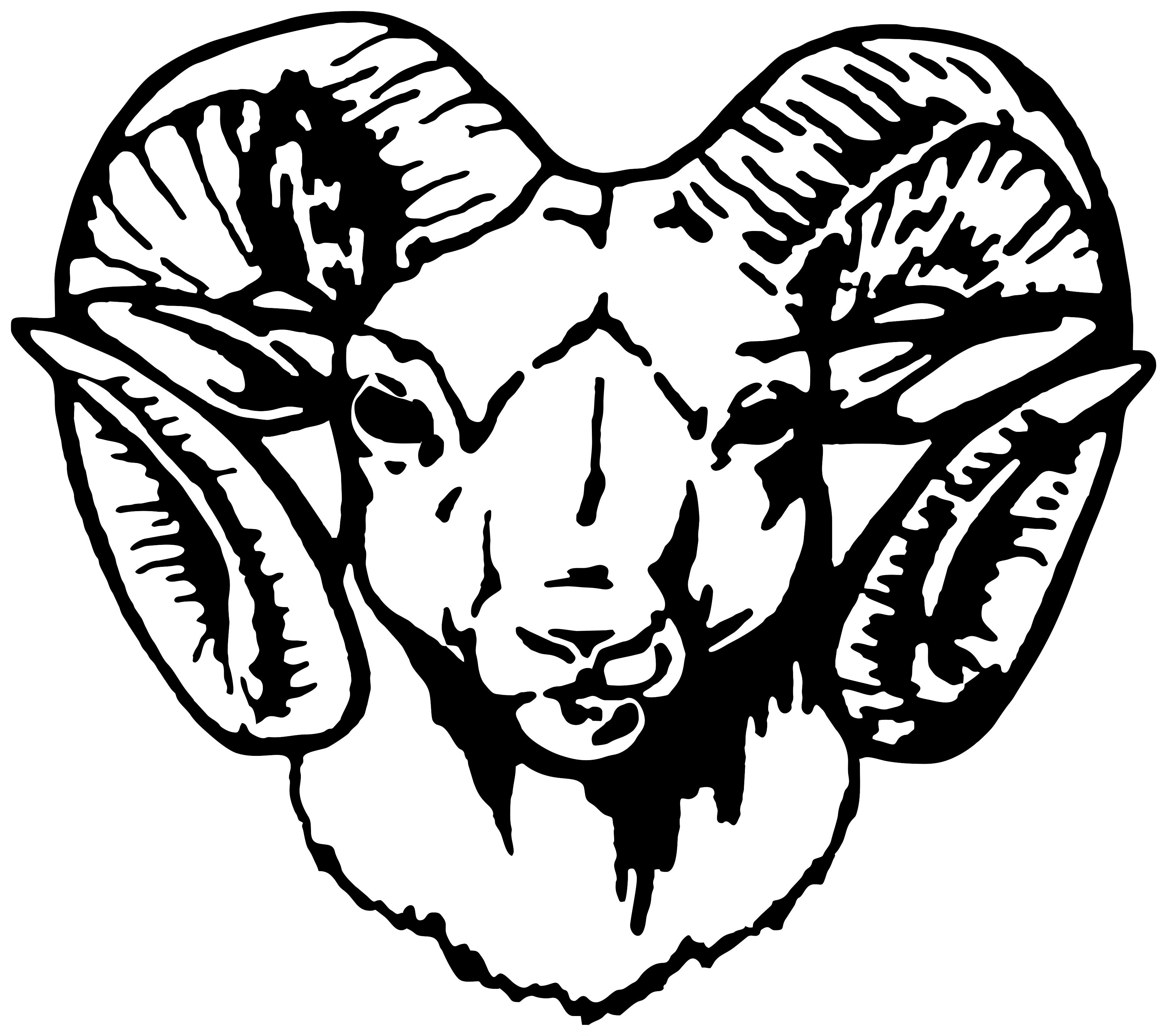 Ram Head Png Transparent Headpng Images Pluspng - South River Rams Logo (3561x3162), Png Download