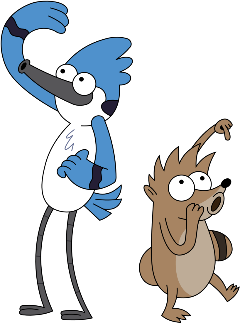 Mordecai & Rigby Get Killed - Mad Mordecai And Rigby (1024x1152), Png Download