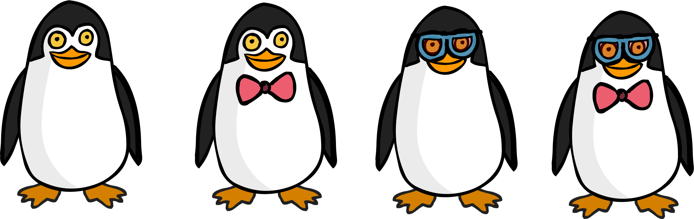 And, Not), We Released 20 New Challenges In Coding - Adã©lie Penguin (2293x724), Png Download