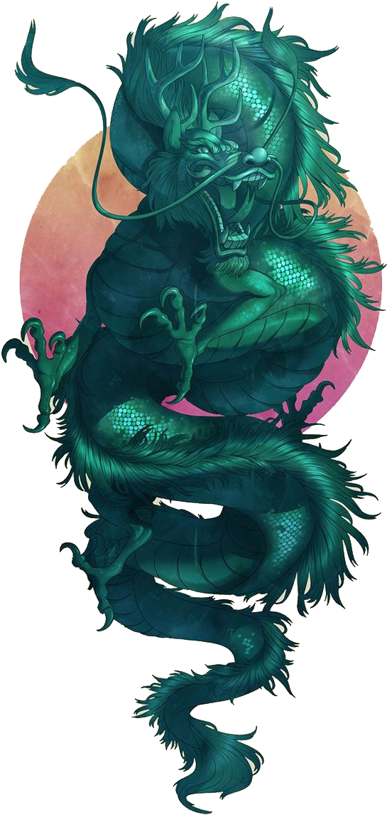 Pattern Jade Green Illustration Dragon Png Image High - Jade Dragon (580x1160), Png Download