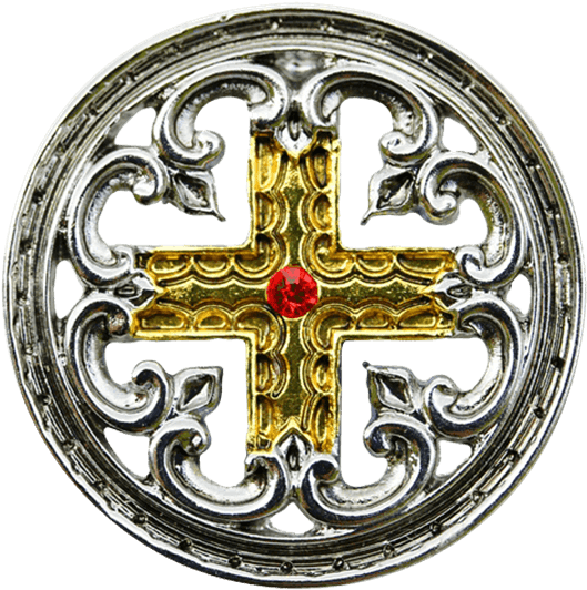 Rose Gold Gnostic Cross (555x555), Png Download